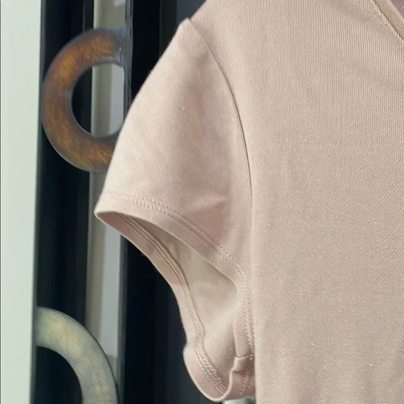 Ann Taylor Silk blend Soft Pink Short Sleeve Top - Picture 5 of 6